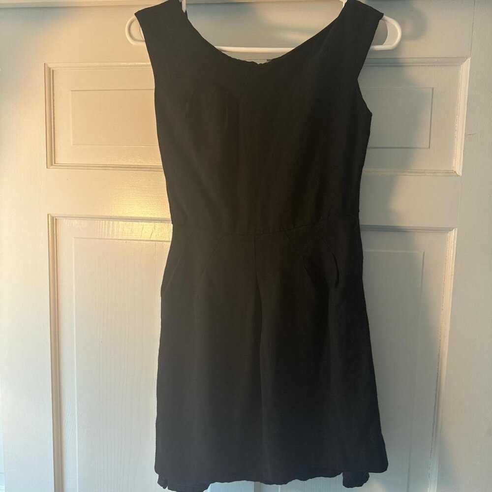 alice + olivia black mini dress